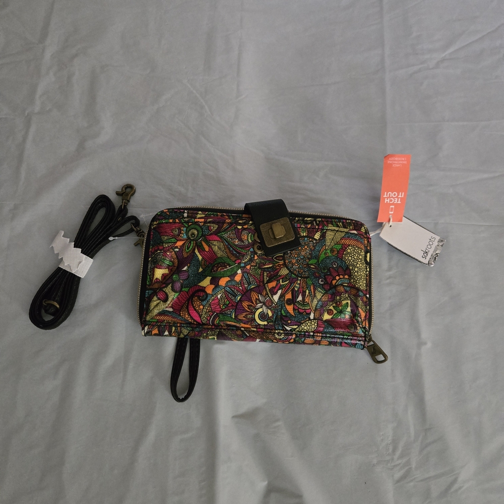 Sakroots Multicolor Patterned Smartphone Crossbod… - image 1